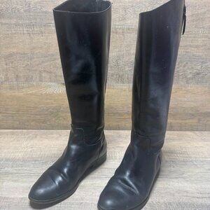 Cole Haan Arlington Black Leather Riding Boots Women's Size 7.5